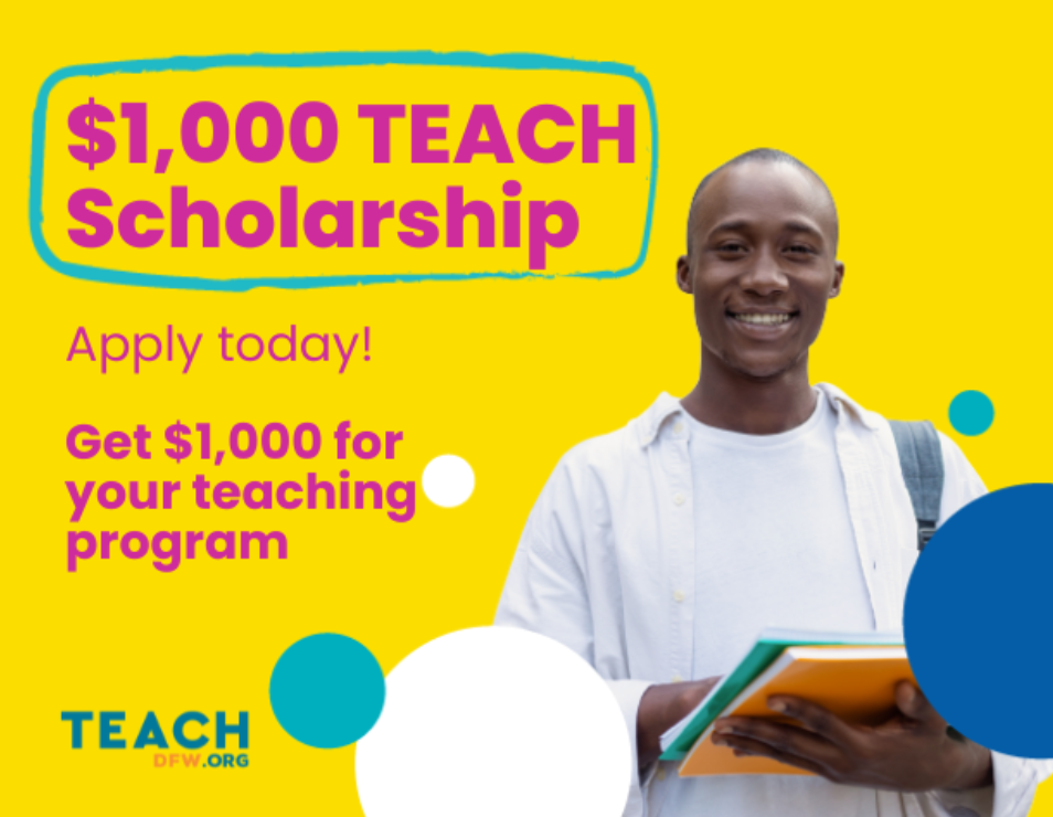 $1000 TEACH Scholarship. Apply today! Get $1000 to teach your program