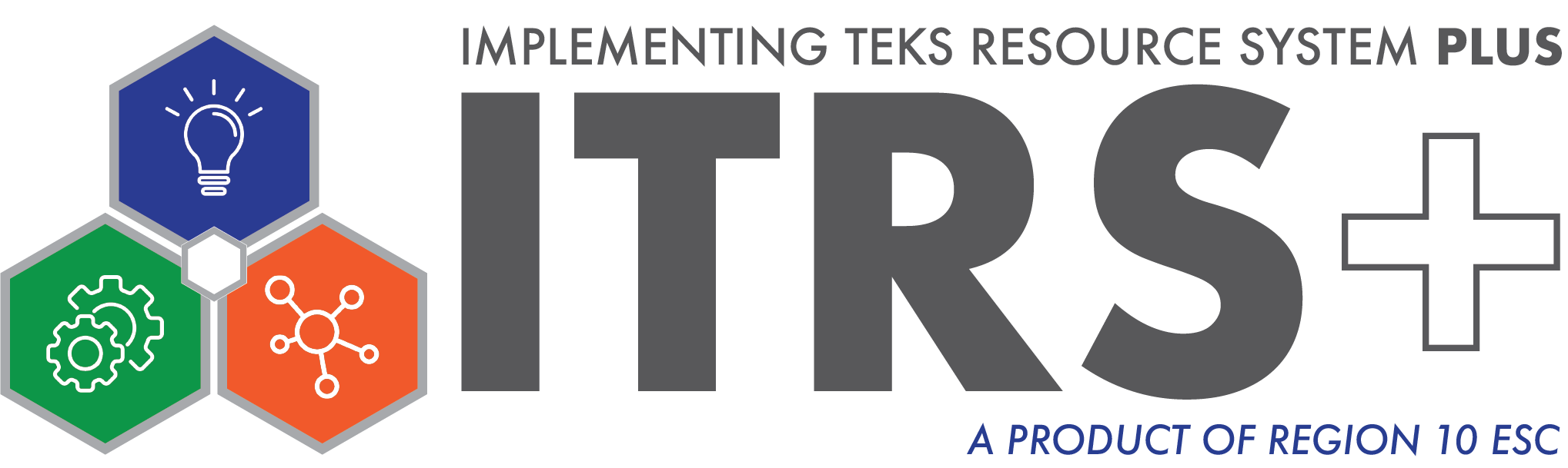 ITRS+ logo Implementing TEKS RS Plus. A product of Region 10 ESC.