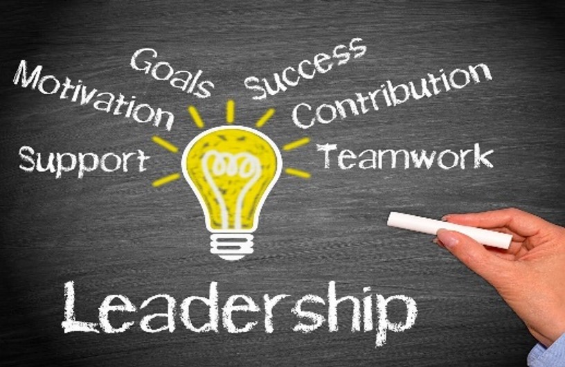 Leadership with light bulb