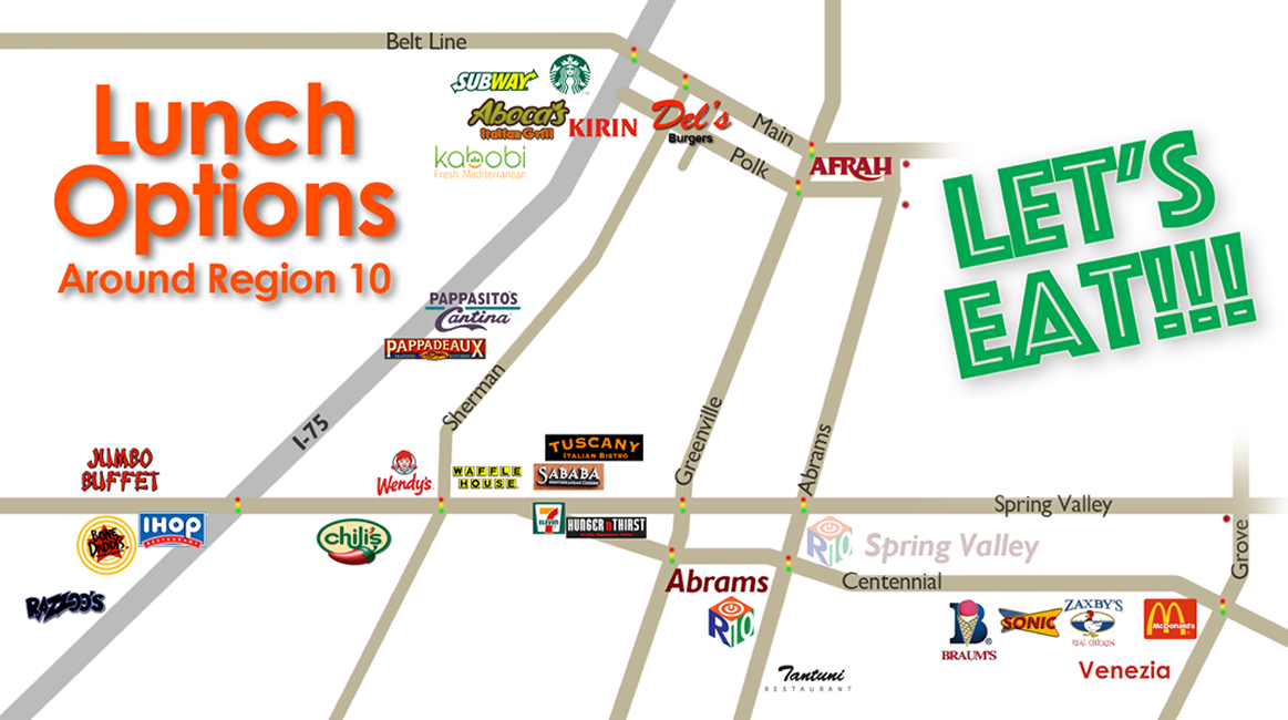Local Area Restaurants Map