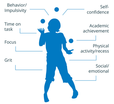 STEP juggler silhouette - Behavior impulsivity, etc
