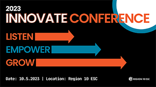 Save the Date - Innovate Conference 10-5-2023 - Listen, Empower, Grow