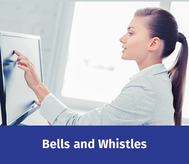 Click button to read about Bells and Whistles or features of R10 equipment