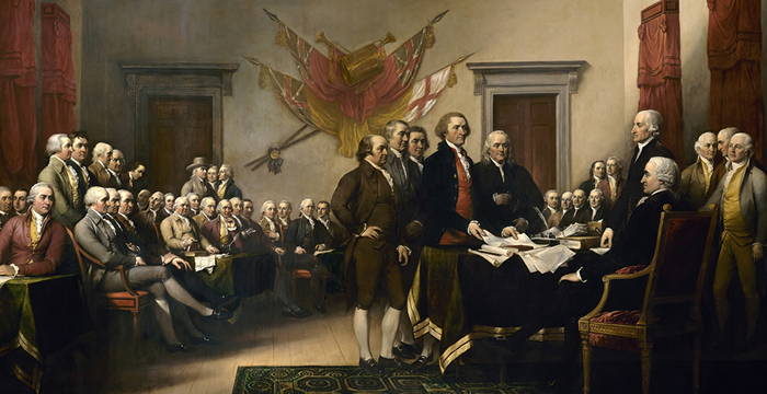 Founding Fathers signing the Declaration of Independence (painting)