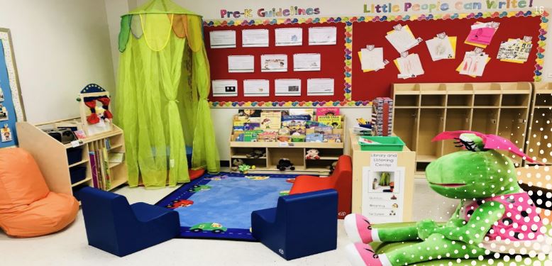 photo of many items in an early childhood classroom